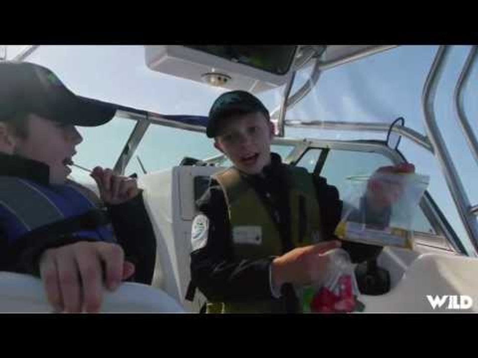 11 Year Old Fishing for Chinook Salmon in BC