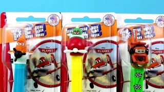 PEZ Dispenser Disney Planes Disney Cars Collection Dusty Crophopper, Mater El Chupacabra PEZ Candy