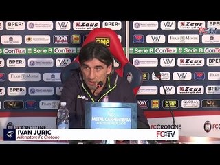 Post Pro Vercelli, mister Juric in conferenza