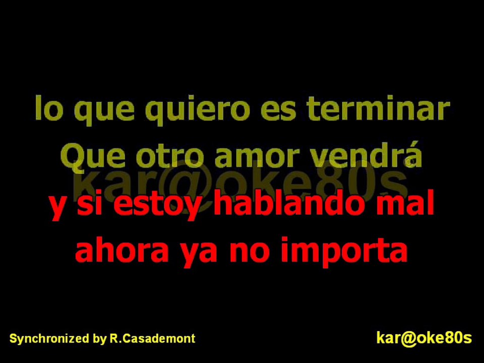 karaoke Otro amor Vendrá L Fabian