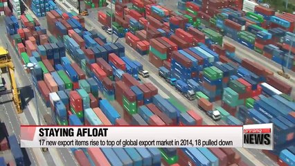 Number of top S. Korean goods in export market shrinks in 2014