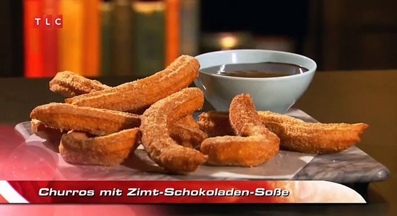 Churros mit Zimt-Schokoladen-Soße