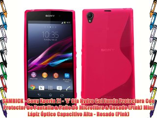 SAMRICK - Sony Xperia Z1 - 'S' Ola Hydro Gel Funda Protectora Con Protector De Pantalla