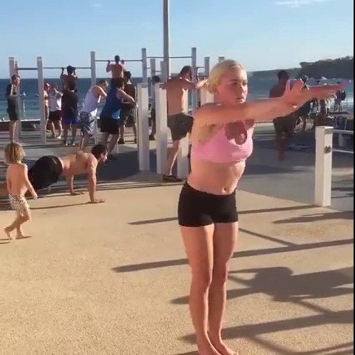 Backflip Burpees Sarah Carter..WOW!  Credit: