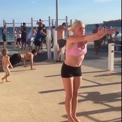 Backflip Burpees Sarah Carter..WOW!  Credit: