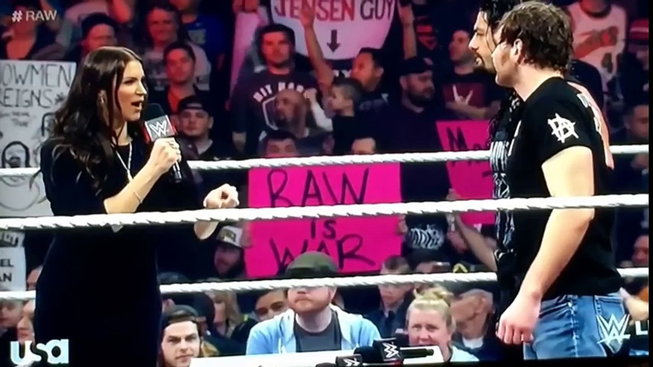 Dean Ambrose Vs. Brock Lesnar Vs. Roman Reigns-Contract Signing Day 6 of 365 Day Challenge