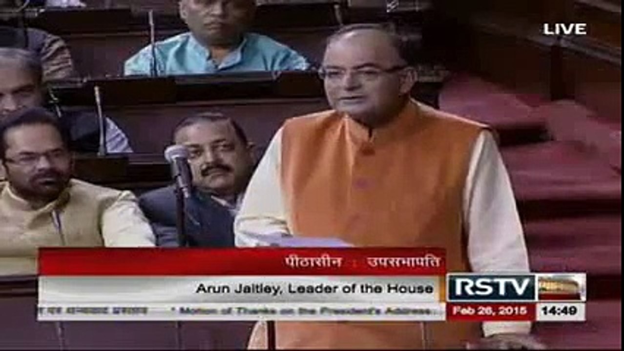 Arun JaitLey's VERY GOOD REPLY to Anand SHarma & Mani SHanKar aiyyar in ParLiament on Land BiLL