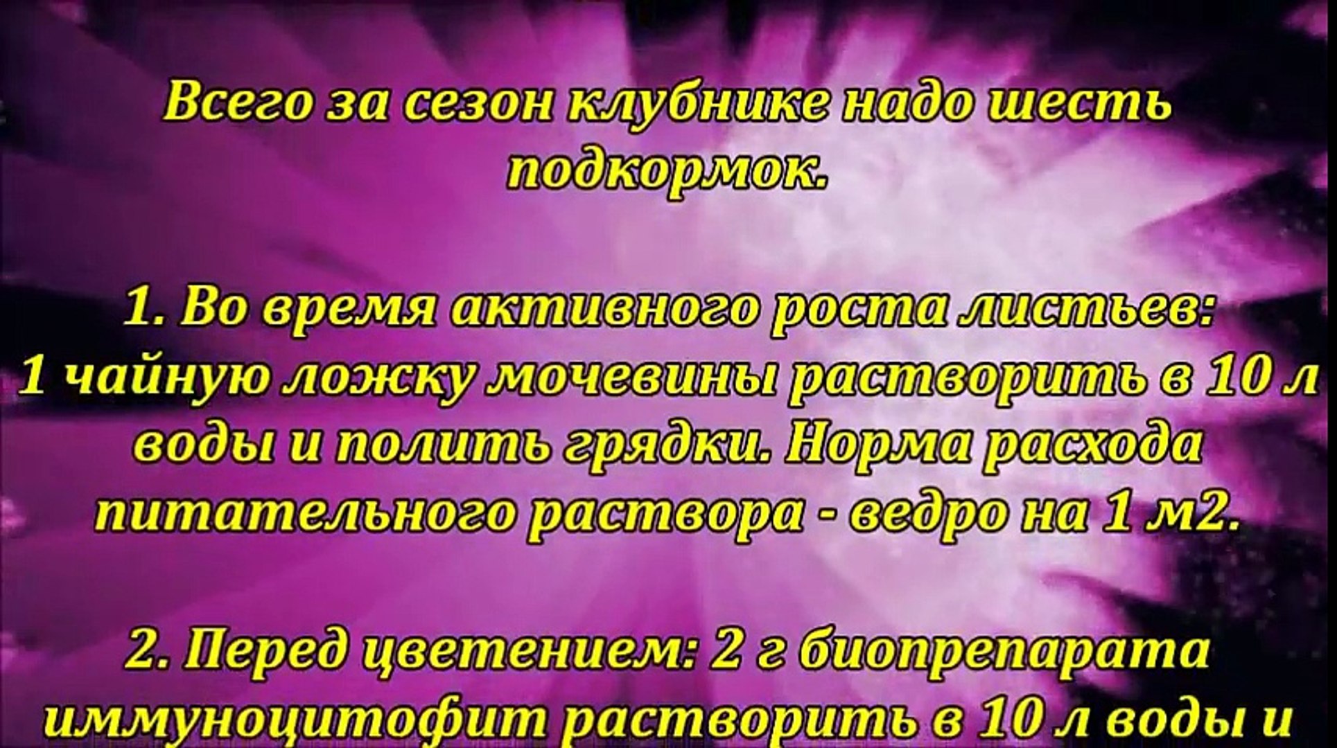 Подкормка для клубники