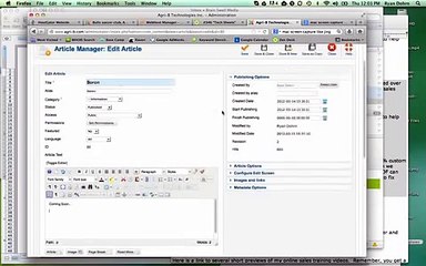 How to add a table in Joomla 2.5