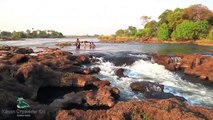 Чудеса Африки- Водопад Виктория- Купель Дьявола- Самая экстремальная в мире тарзанка