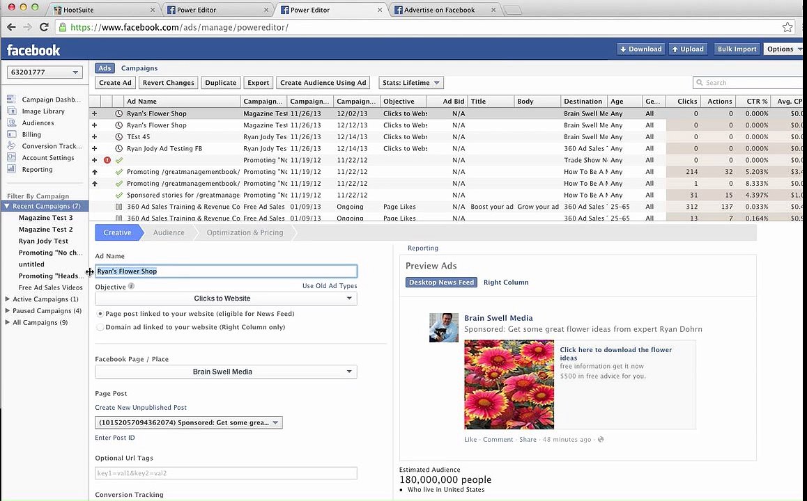 How to create a Facebook sponsored story or Facebook sponsored post