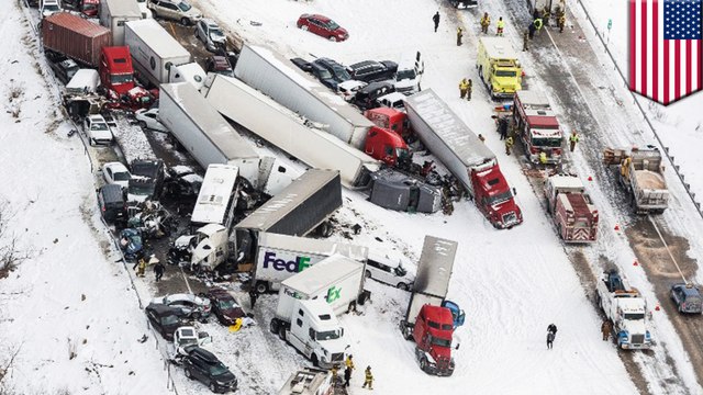 Three dead, scores injured in 50-vehicle pileup on Pennsylvania interstate