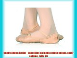 Happy Dance Ballet - Zapatillas de media punta unisex color salmón talla 26