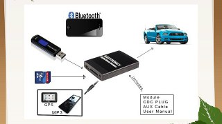 USB SD AUX MP3 CD Adaptador Cambiador para Ford 12 pines y 40 pines