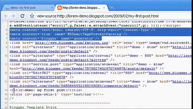how to seo blogger with custom meta and title tags,increase your more trafic 100%.