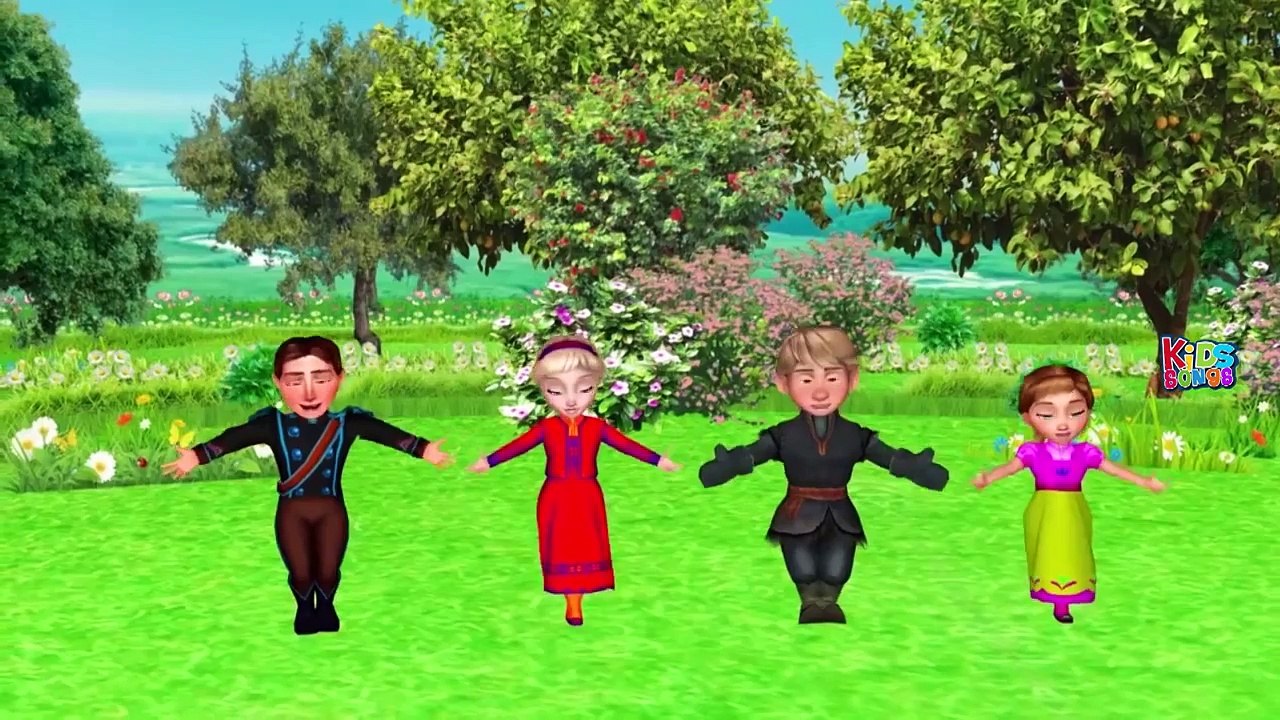 Frozen Songs For Children Finger Family Nursery Rhymes | Frozen Elsa Anna Cartoon Rhymes For Babies
