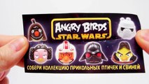 ANGRY Surprise Eggs!! x7 Cool Star Wars Birds inside. 5 Huevos Sorpresa. Яйца сюприз Play Doh