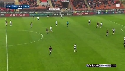 Keisuke Honda Goal - AC Milan 2-0 Genoa 14.02.2016 HD -