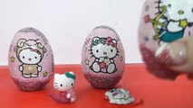Surprise Eggs Hello Kitty Huevos Surpresa ハローキティ キティ・ホワイト playdough