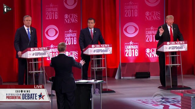 Etats-Unis: échanges tendus entre Donald Trump et Jeb Bush lors du 9e débat républicain