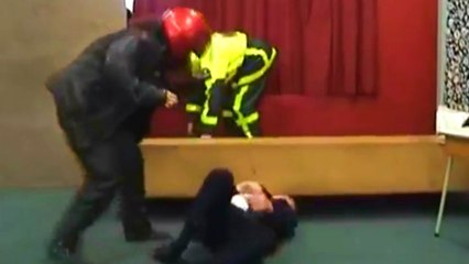 Actor's Head Gets Crushed By Stage Prop