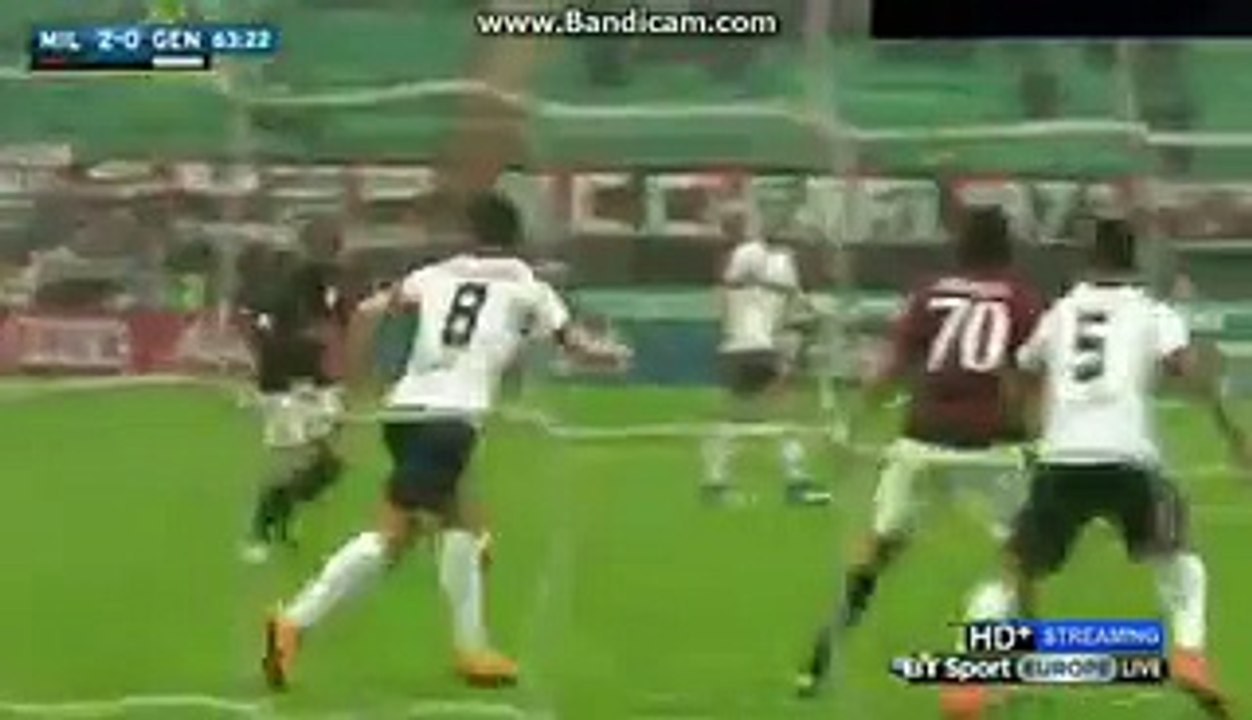 Keisuke Honda Super Goal Milan 2-0 Genoa Serie A