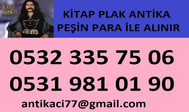 PENDİK ANTİKA ALANLAR ANTİKA EŞYA İKİNCİ EL KİTAP PLAK ALANLAR