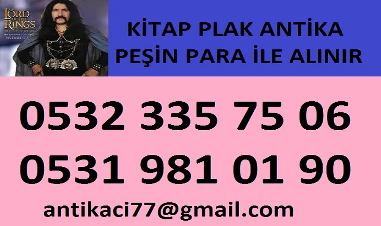 PENDİK ANTİKA ALANLAR ANTİKA EŞYA İKİNCİ EL KİTAP PLAK ALANLAR