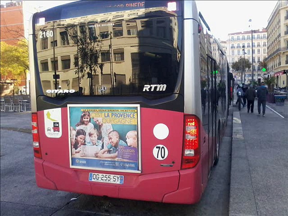 Sound Bus Mercedes-Benz Citaro G C2 BHNS TGB €uro 6 n°2160 de la RTM - Marseille sur la ligne 35