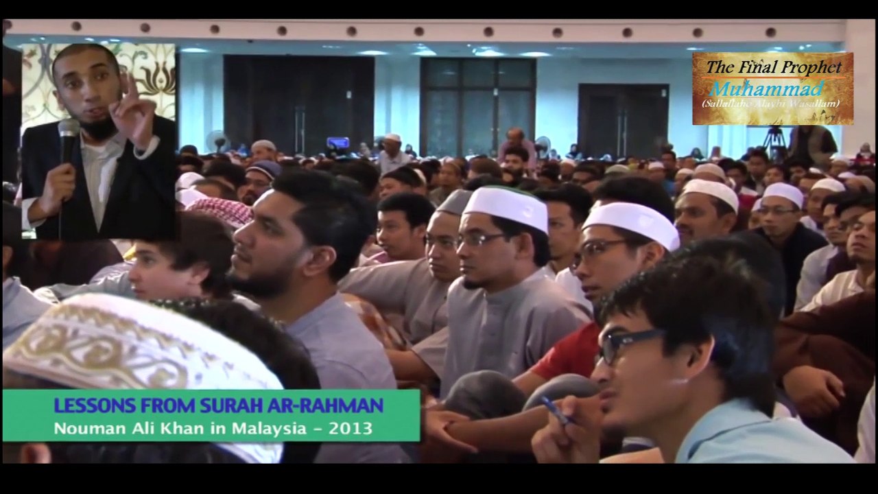 "I can't see God, why should i Believe in the existence of God?" - Nouman Ali Khan