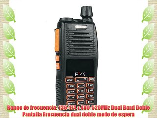 Pofung GT-5 Radio de dos vías  Doble Banda VHF / UHF 136-174 / 400-520MHz Transceptor (GT-5)