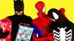 Spiderman vs Venom vs Batman with Santa Claus! Real Life Superhero Battle Movie! (1080p)