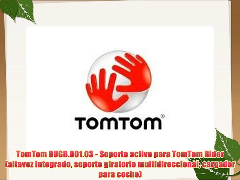 TomTom 9UGB.001.03 - Soporte activo para TomTom Rider (altavoz integrado soporte giratorio