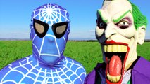 The Amazing Blue Spiderman vs Joker in Real Life - Superhero Fights and Having Fun Movie (1080p)