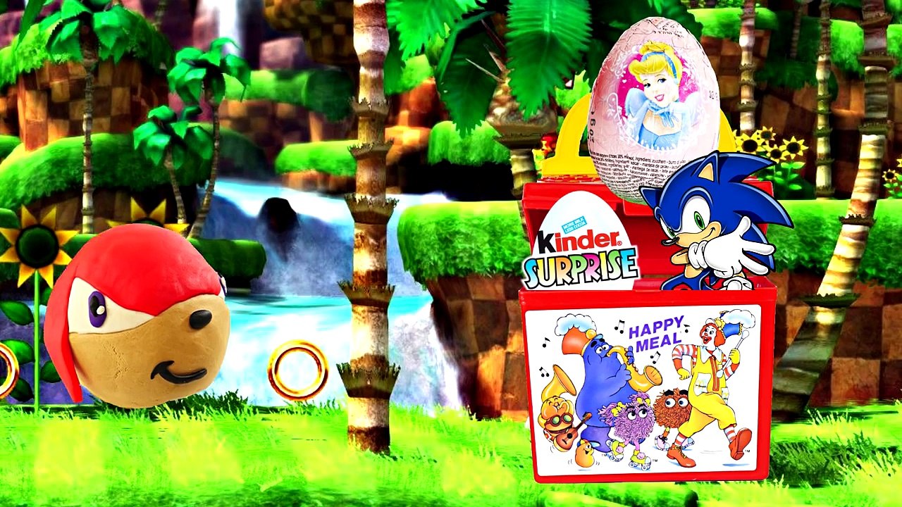 HAPPY MEAL McDonald Toys Play Doh Kinder Surprise Eggs Sonic Disney Princess Spongebob Hello Kitty