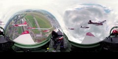Панорамный вид на 360° из кабины самолета в 4К !!!