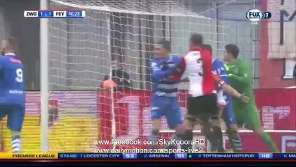 Zwolle 3-1 Feyenoord - All Goals HD - 14_2_2016