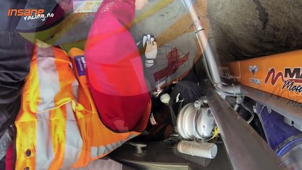 Insane Driver Breaks his Neck + Onboard camera