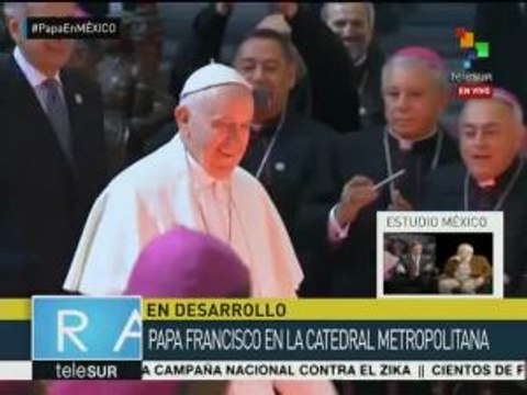 México: Papa Francisco se reúne con obispo en catedral capitalina