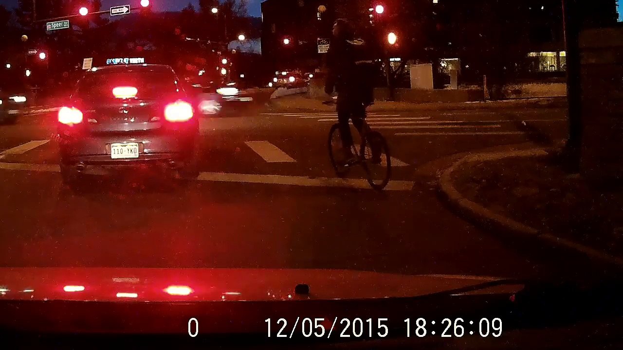 Cyclist gets hit on Speer, Denver
