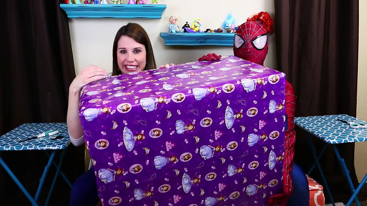 GIANT SURPRISE TOYS BOX ❤ Huge Surprise Present with NEW 2016 Sofia The First Toys by DisneyCarToys