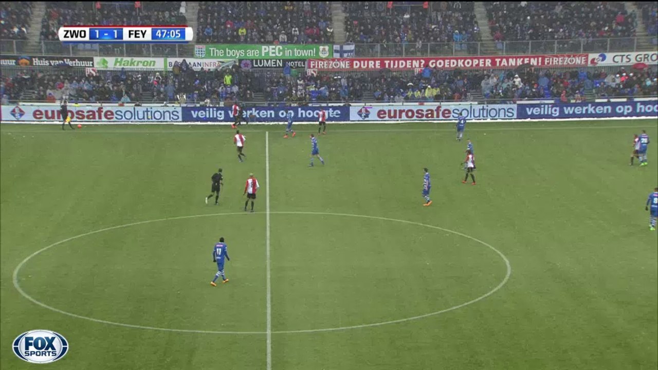 14-02-2016 Samenvatting PEC Zwolle - Feyenoord
