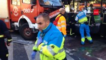 23.01.2015 Accidente de tráfico entre un camión de Bomberos del ayto. de Móstoles y un autobús.