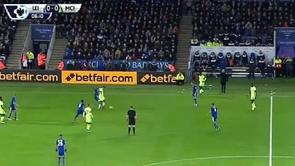Лестер 0 - 0  Манчестер Сити обзор 1-го тайма.Лучшие моменты