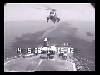 Helicopter Crash on Aircraft Carrier