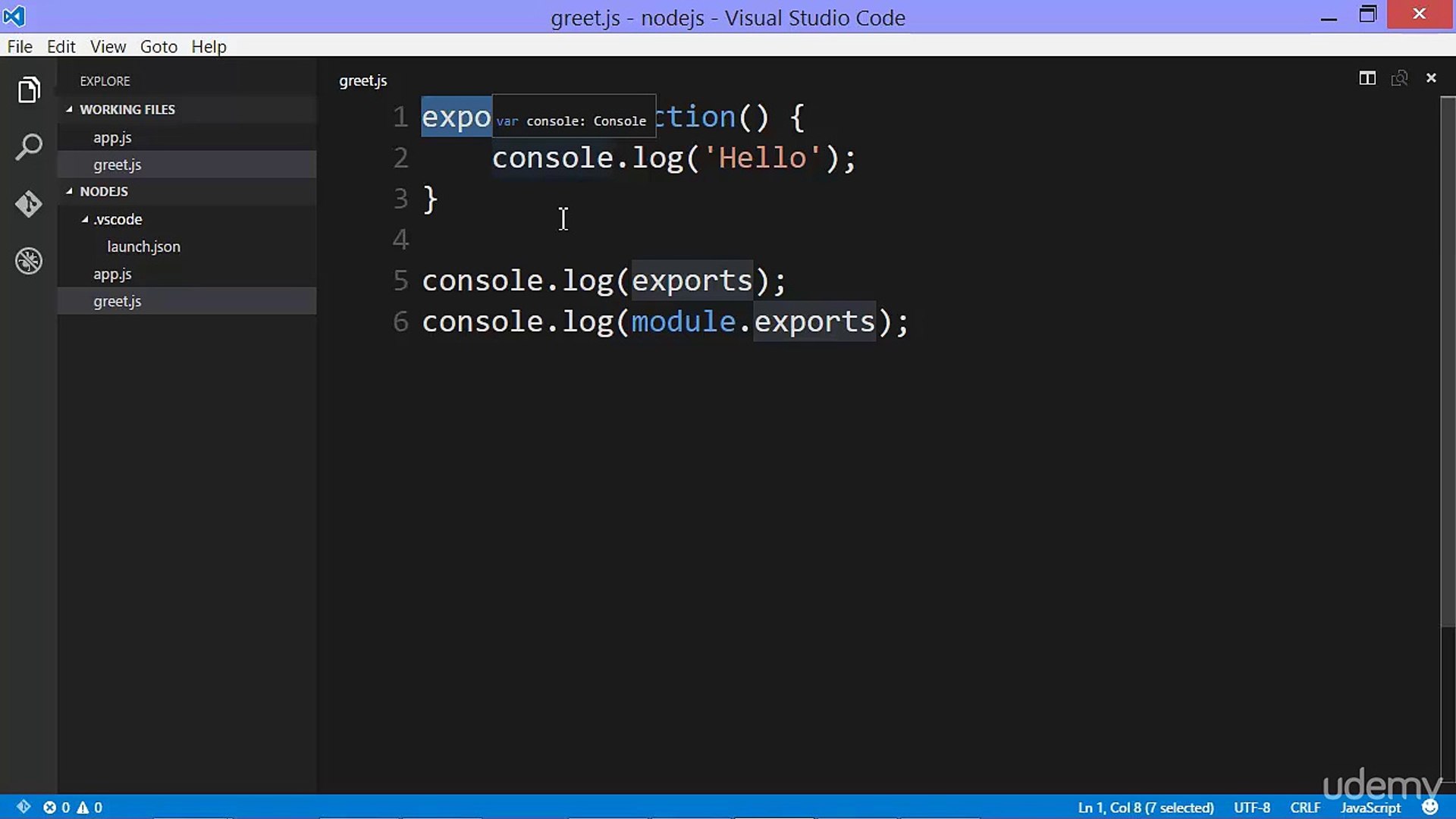 ⁣Learn and Understand NodeJS 027 - exports vs module.exports