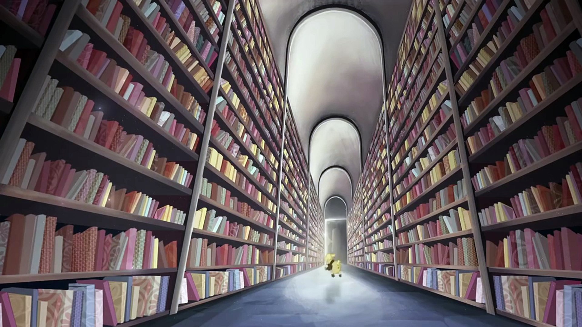 CGI Animation Short Film Wandering Library