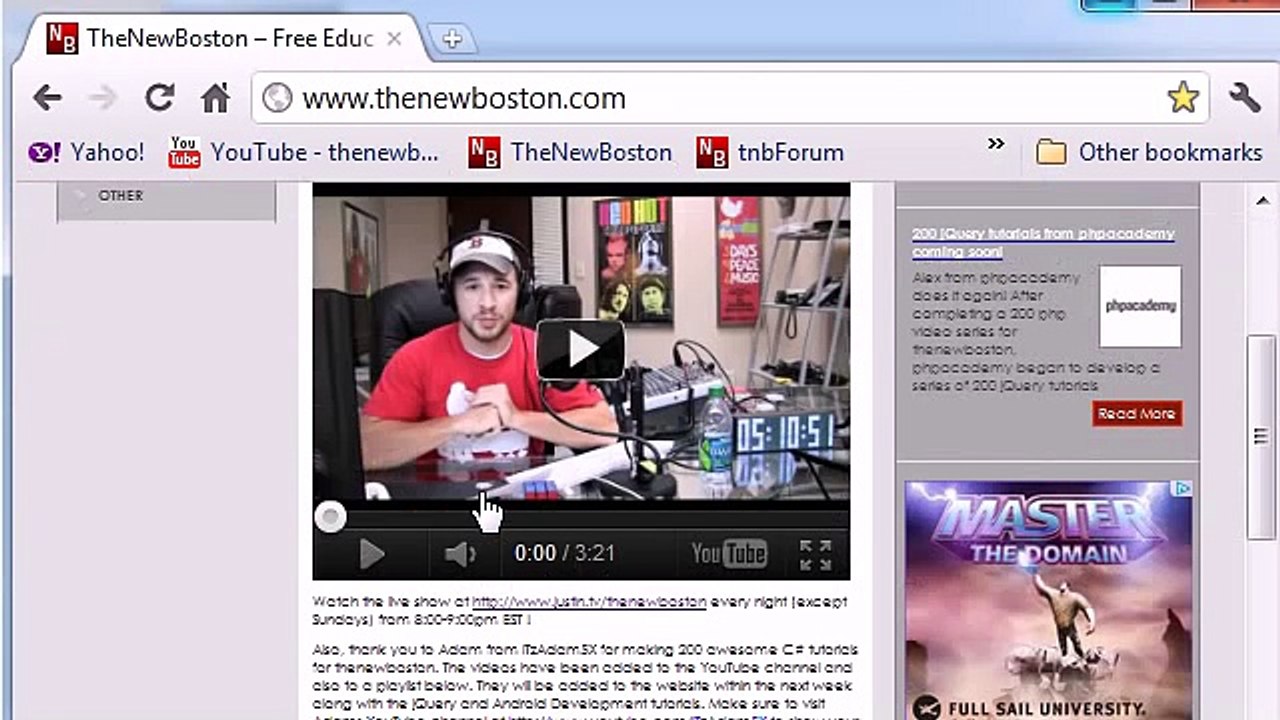 MH | HTML5 Tutorial - 3 - Setting up the body | thenewboston
