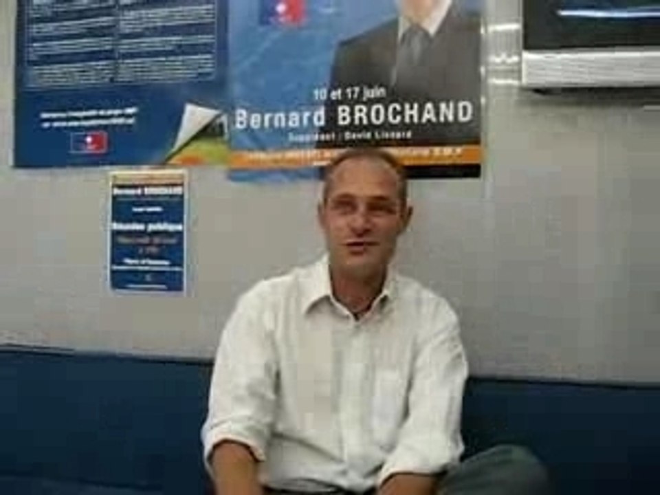 Jean Paul soutient Bernard BROCHAND