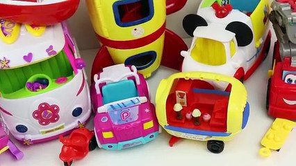LEARN Words Peppa Pig Vehicles English Lesson Mickey Mouse MLP Toy Learning Videos